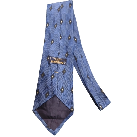 ✨ Vintage XMI Nordstrom Blue Diamond Tie - Picture 4 of 6